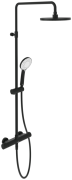 Душева система Villeroy & Boch Universal Showers із термостатом матовий чорний TVS109002000K5