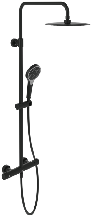 Душевая система Villeroy & Boch Verve Showers с термостатом матовый черный TVS109005000K5