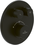 Термостат для душу Villeroy & Boch Universal Taps & Fittings вбудований чорний матовий TVS000040000K5