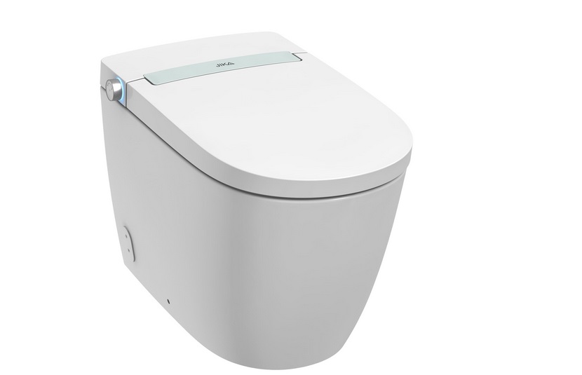 Унітаз-біде на підлогу Jika Mila Rimless 41х66 см з сидінням з кришкою кераміка білий H8235230000001