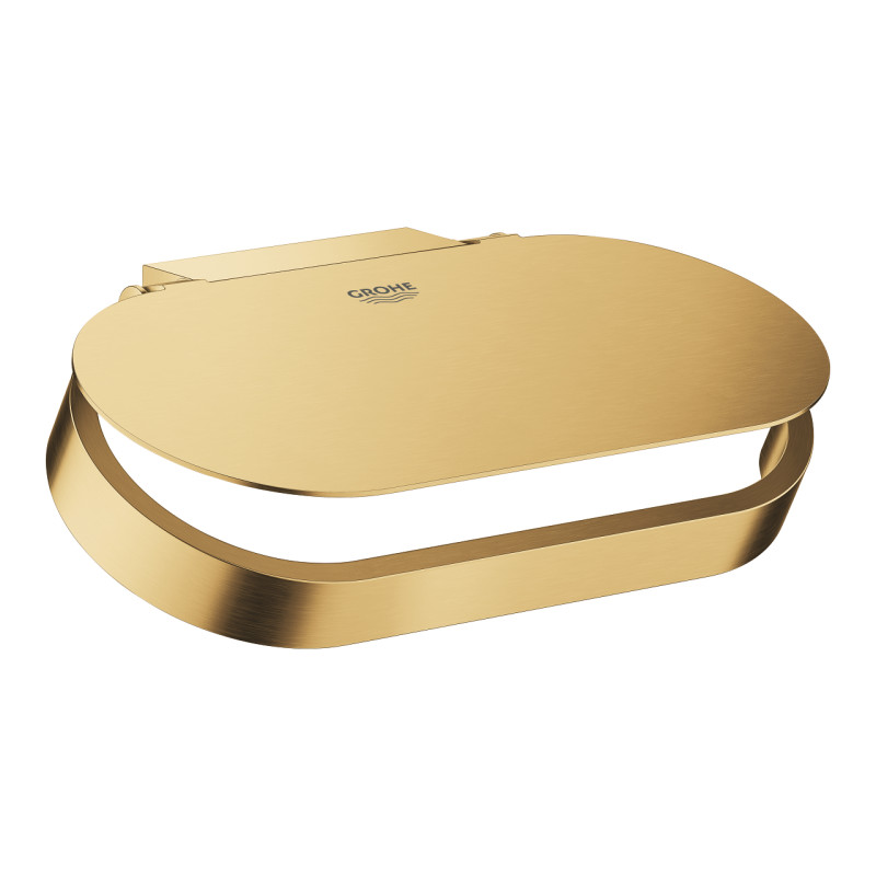 Держатель для туалетной бумаги Grohe Selection с крышкой металл холодный рассвет матовый 41069GN0