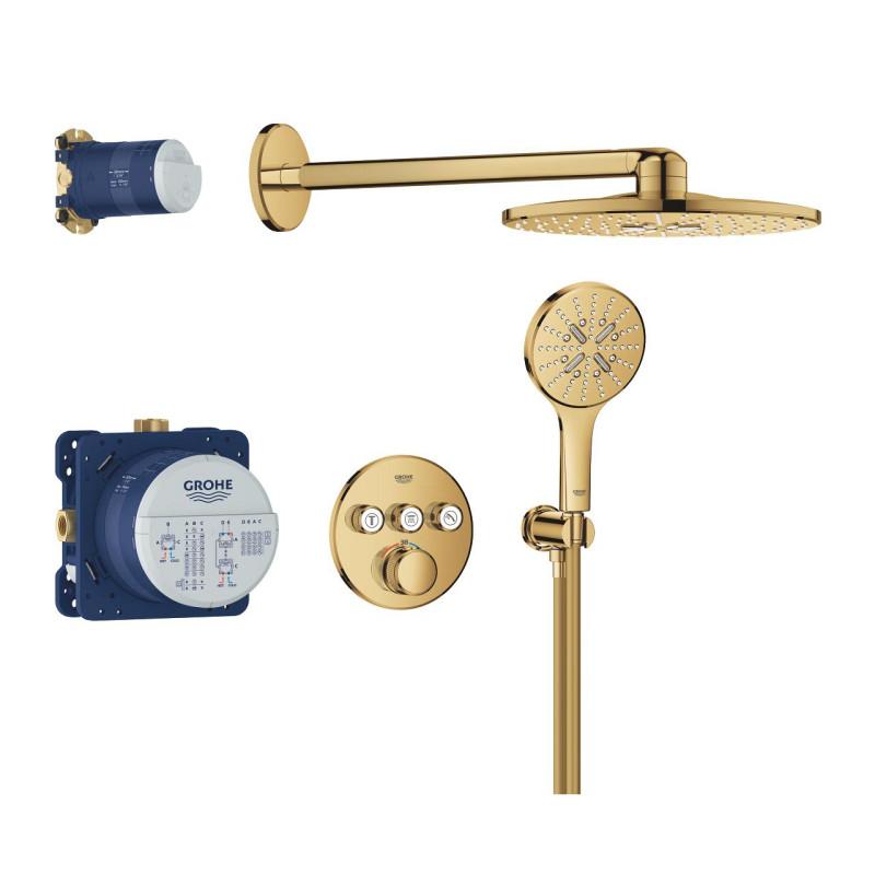 Душева система прихованого монтажу Grohe Grohtherm SmartControl із Rainshower SmartActive 310 холодний світанок 34863GL0