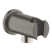 Подключение для душевого шланга Grohe Rainshower с держателем для душа графит темный матовый 26658AL0
