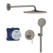 Душевая система скрытого монтажа Grohe Essence с Rainshower Mono 310 графит темный матовый 25287AL0
