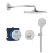 Душевая система скрытого монтажа Grohe Essence с Rainshower Mono 310 суперсталь 25287DC0