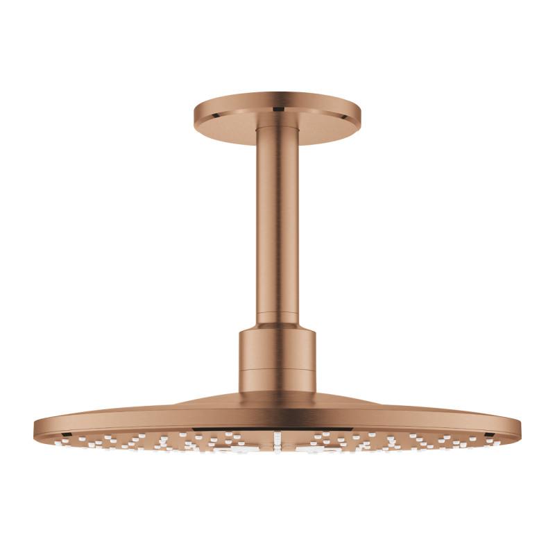 Верхній душ Grohe Rainshower SmartActive 310 2 режими зі стельовим під'єднанням теплий захід сонця матовий 26477DL0