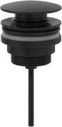 Донний клапан для раковини Villeroy & Boch Universal Taps & Fittings латунь матовий чорний TVP000003020K5