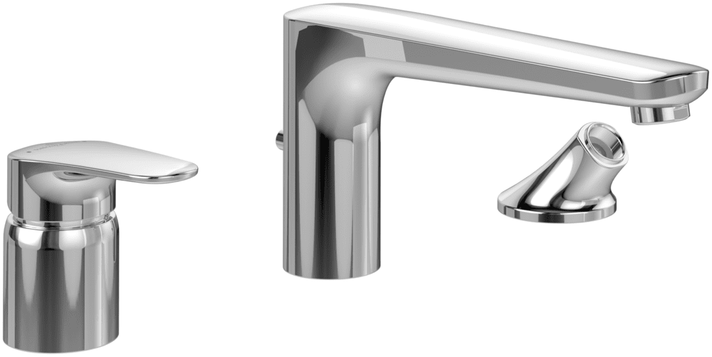 Змішувач на борт ванни Villeroy & Boch O.novo Start на 3 отвори хром TVT10500100061