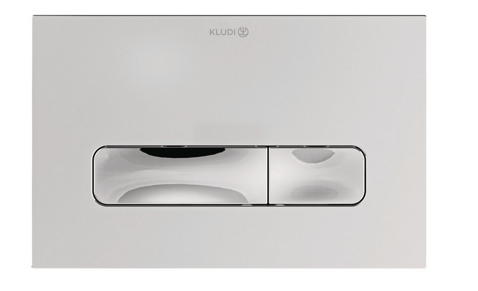 Кнопка смыва для унитаза Kludi Unifix двойной смыв пластик хром 30PP0105
