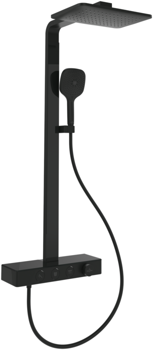 Душева система Villeroy & Boch Infinity Showers із термостатом чорний матовий TVS110004000K5