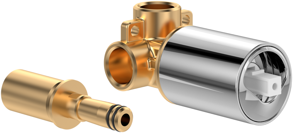 Універсальний блок прихованого монтажу для змішувача одноважільного Villeroy & Boch Loop & Friends хром TVW10611B15161