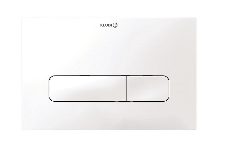 Кнопка змиву для унітазу Kludi Unifix подвійний змив пластик білий матовий 30PP0153