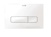 Кнопка смыва для унитаза Kludi Unifix двойной смыв пластик белый матовый 30PP0153