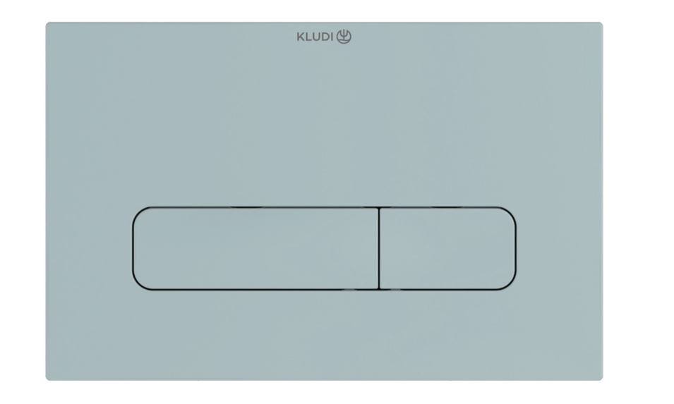 Кнопка змиву для унітазу Kludi Unifix подвійний змив пластик блакитний матовий 30PP01O4
