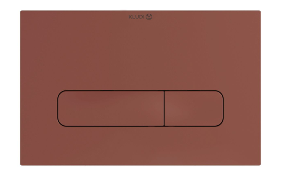 Кнопка смыва для унитаза Kludi Unifix двойной смыв пластик коралловый матовый 30PP01O5