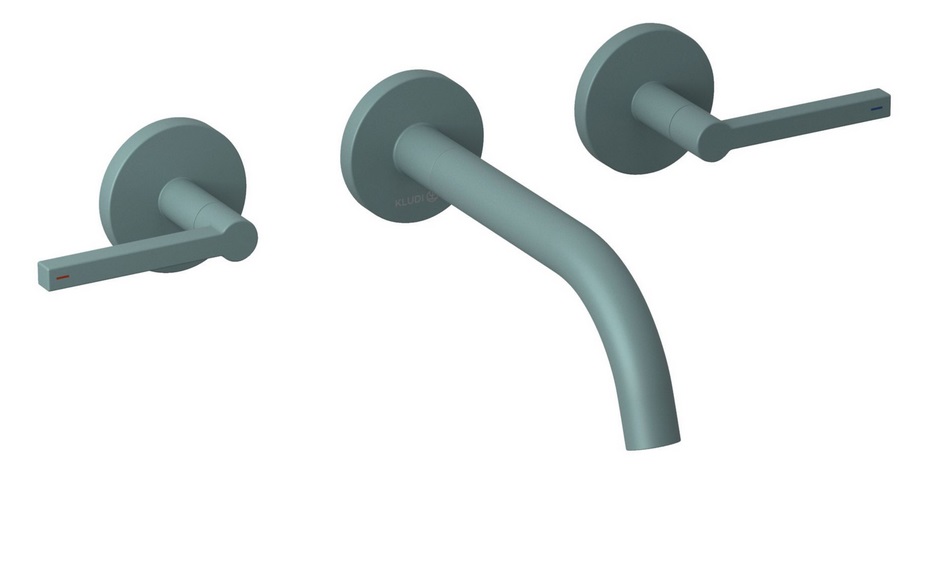 Змішувач для раковини Kludi Nova Fonte настінний морський матовий 20144O315