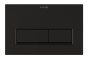 Кнопка смыва для унитаза Kludi Unifix двойной смыв пластик черный матовый 32PP0139