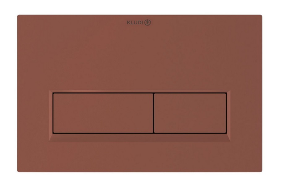 Кнопка смыва для унитаза Kludi Unifix двойной смыв пластик коралловый матовый 32PP01O5