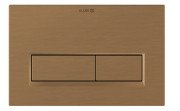 Кнопка змиву для унітазу Kludi Unifix подвійний змив пластик брошурована бронза PVD 32PP01N1