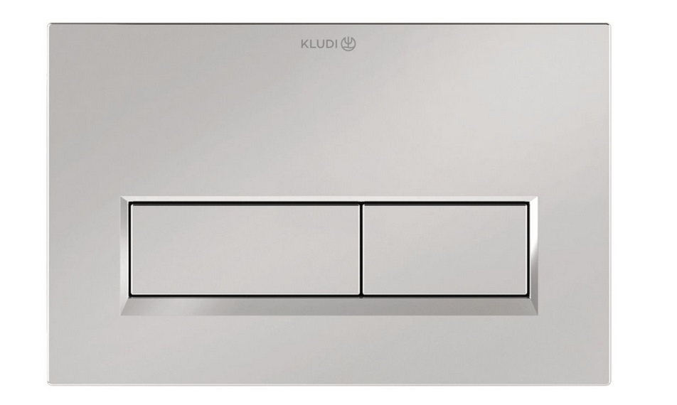 Кнопка змиву для унітазу Kludi Unifix подвійний змив пластик хром 32PP0105