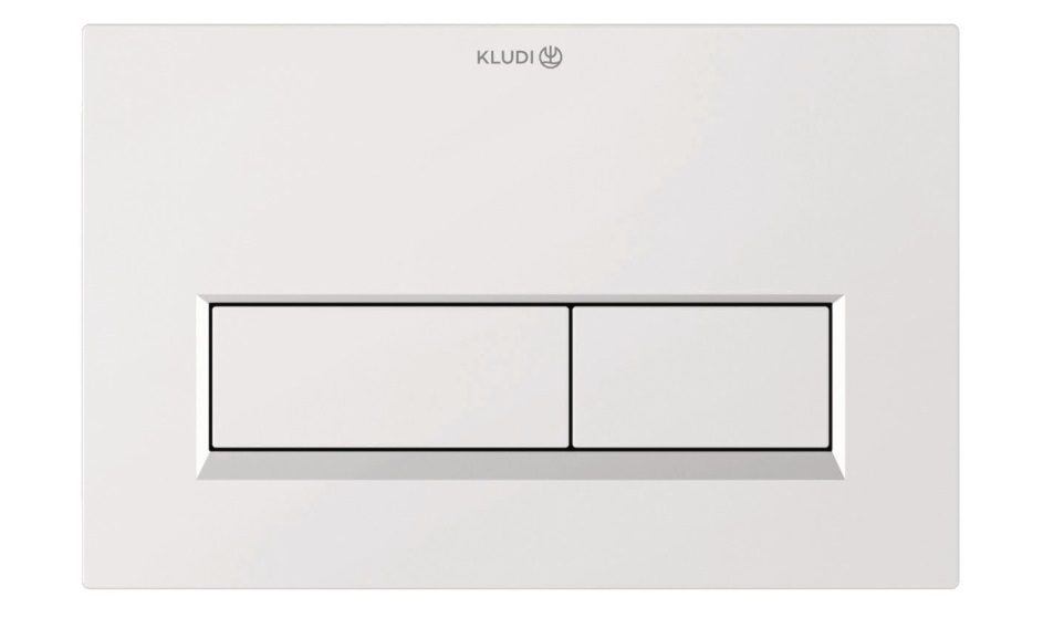 Кнопка змиву для унітазу Kludi Unifix подвійний змив пластик білий матовий 32PP0153