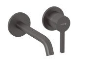 Смеситель для раковины Kludi Nova Fonte настенный оружейная сталь PVD 20244N215