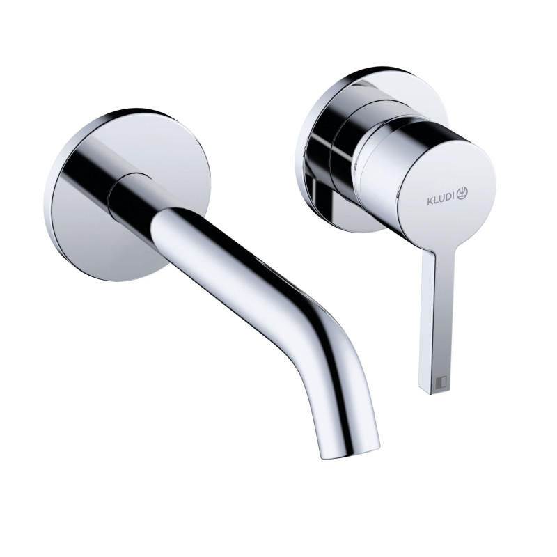 Смеситель для раковины Kludi Nova Fonte настенный однорычажный хром 202440515