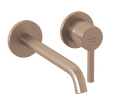 Змішувач для раковини Kludi Nova Fonte настінний одноважільний брашована бронза PVD 20245N115