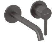 Змішувач для раковини Kludi Nova Fonte настінний одноважільний збройова сталь PVD 20245N215