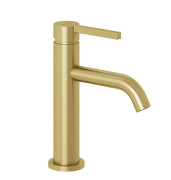 Змішувач для раковини Kludi Nova Fonte з донним клапаном брашоване золото PVD 20288N015