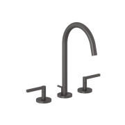 Смеситель для раковины Kludi Nova Fonte на 3 отверстия оружейная сталь PVD 20143N215