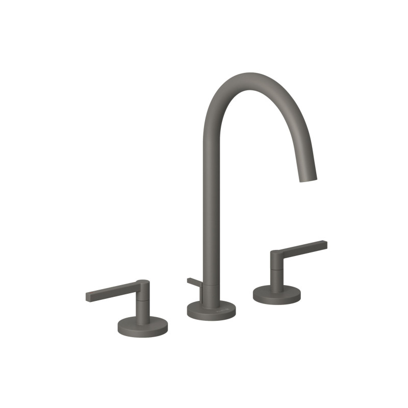 Смеситель для раковины Kludi Nova Fonte на 3 отверстия серый матовый 20143O115