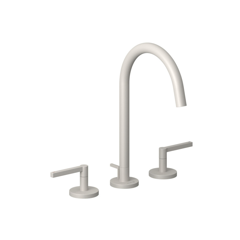 Змішувач для раковини Kludi Nova Fonte на 3 отвори сіро-бежевий матовий 20143O215