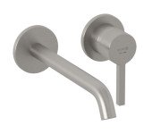 Смеситель для раковины Kludi Nova Fonte настенный однорычажный брашированный никель PVD 20245N515