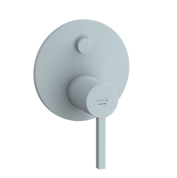 Смеситель для душа Kludi Nova Fonte встраиваемый однорычажный голубой матовый 20759O415