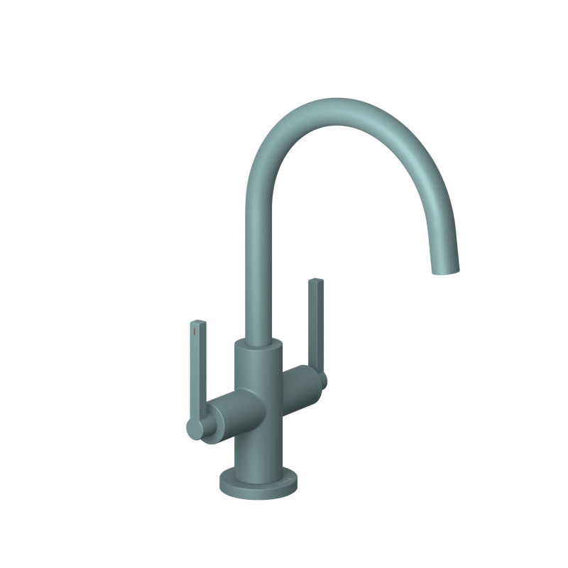 Змішувач для раковини Kludi Nova Fonte двоважільний морський матовий 20118O315