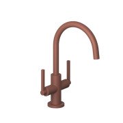 Смеситель для раковины Kludi Nova Fonte двухрычажный коралловый матовый 20118O515