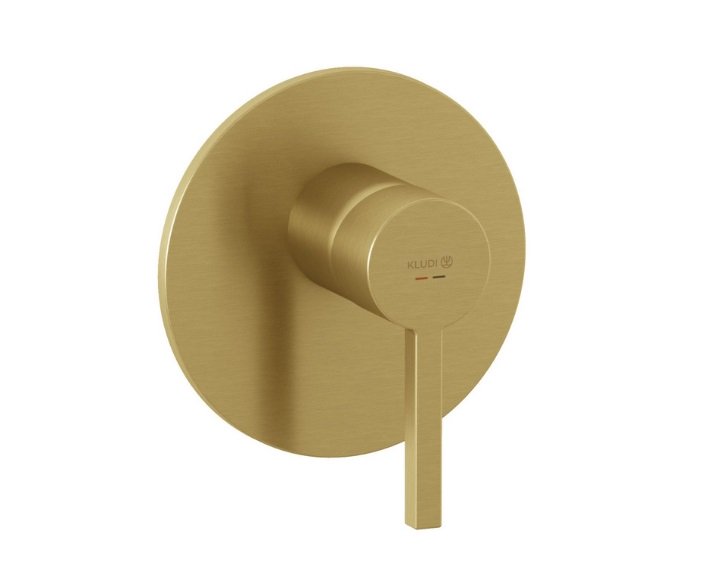 Змішувач для душу Kludi Nova Fonte вбудований одноважільний брошуроване золото PVD 20755N015