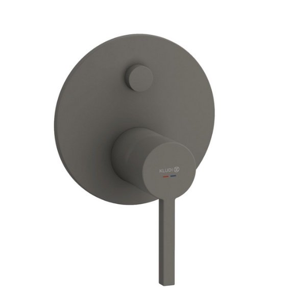 Смеситель для душа Kludi Nova Fonte встраиваемый однорычажный серый матовый 20759O115