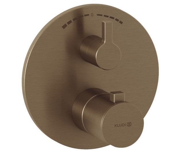 Термостат для душа Kludi Nova Fonte встраиваемый брашированная бронза PVD 20810N115