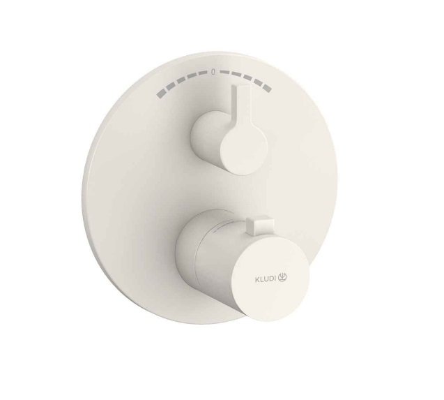 Термостат для душа Kludi Nova Fonte встраиваемый серо-бежевый матовый 20885O215