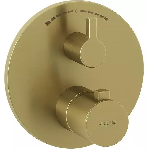 Термостат для душу Kludi Nova Fonte вбудований золото брашоване PVD 20810N015