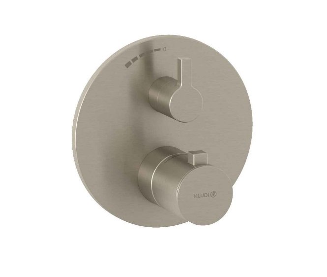 Термостат для душу Kludi Nova Fonte вбудований нікель брашований PVD 20885N515