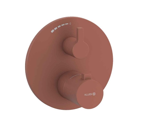 Термостат для душу Kludi Nova Fonte вбудований кораловий матовий 20885O515