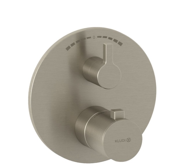 Термостат для душу Kludi Nova Fonte вбудований брашований нікель PVD 20810N515