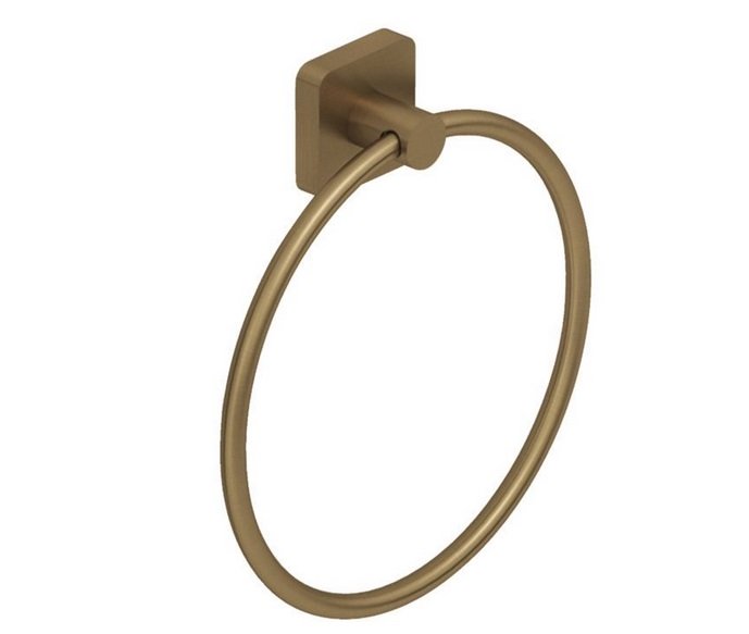 Держатель-кольцо для полотенец Kludi Vela S брашированная бронза PVD 25978N1