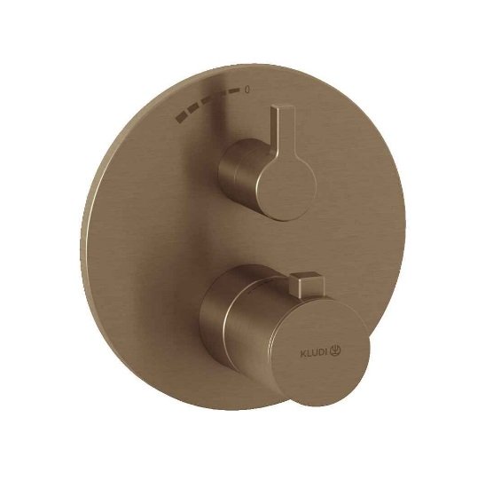 Термостат для душу Kludi Nova Fonte вбудований бронзова бронза PVD 20885N115