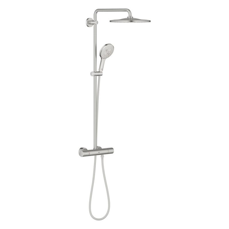 Душова стійка Grohe Rainshower SmartActive 310 із термостатом суперсталь 26836DC0