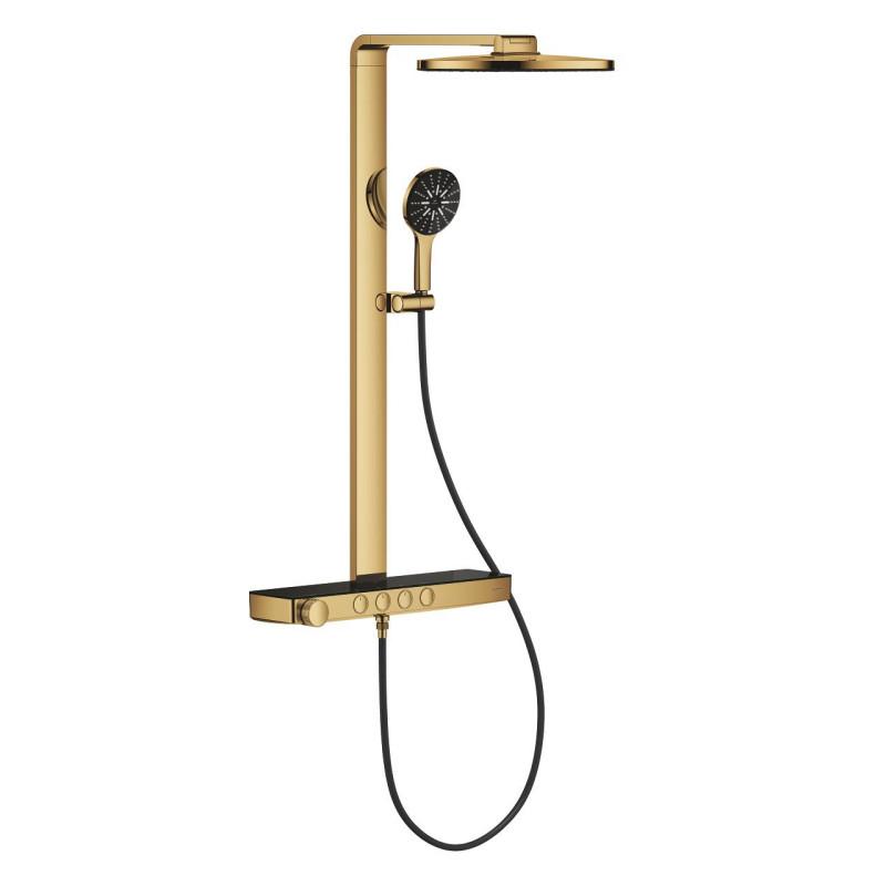 Душова стійка Grohe Rainshower Aqua Pure з термостатом холодний світанок 101680GL00