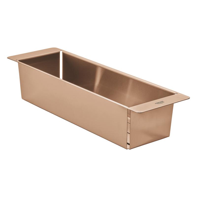 Багатофункціональний коландер для кухонної мийки Grohe 15х49 см теплий захід сонця матовий 40853DL0